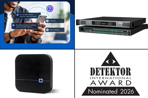 Brivo Genius Mobile Agent, VAIA from Zenitel and Fusion from Aritech are the three nominated solutions in IoT & Security Solutions. Brivo Genius Mobile Agent, VAIA from Zenitel and Fusion from Aritech are the three nominated solutions in IoT & Security Solutions.