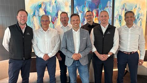 Gerrit Fleischer, Country Manager Germany & DACH, Prosero Security; Patrick Balmer, CSO, Secusuisse; Urs Franz, COO, Secusuisse; Simon Gasser, CEO, Secusuisse; Urs Hüninger, CTO, Secusuisse; Johan Martinsson, Head of M&A, Prosero Security; Alexander Eberle, CFO, Secusuisse. Image courtesy of Prosero Gerrit Fleischer, Country Manager Germany & DACH, Prosero Security; Patrick Balmer, CSO, Secusuisse; Urs Franz, COO, Secusuisse; Simon Gasser, CEO, Secusuisse; Urs Hüninger, CTO, Secusuisse; Johan Martinsson, Head of M&A, Prosero Security; Alexander Eberle, CFO, Secusuisse.