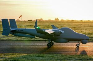 The initial order will be for six AR5 drones, with up to 24 delivered by 2029. Image courtesy of UK Government Communications The initial order will be for six AR5 drones, with up to 24 delivered by 2029.
