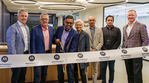 Motorola officially opens the new AI and resilience hub in Boston. Image courtesy of Motorola Solutions Motorola officially opens the new AI and resilience hub in Boston.