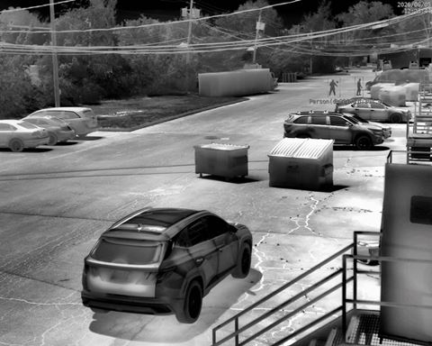 Image shows an example field-of-view of the NS12 thermal camera. According to the company, the NS12 and TC12 are among the first fixed thermal cameras on the market with a 1280×1024 imager. Image courtesy of Sightlogix Image shows an example field-of-view of the NS12 thermal camera. According to the company, the NS12 and TC12 are among the first fixed thermal cameras on the market with a 1280×1024 imager.